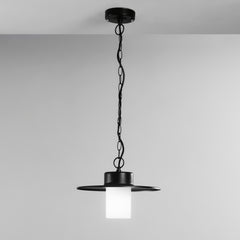 SOSPENSIONE YORK NERA 1XE27 IP44 30X80CM