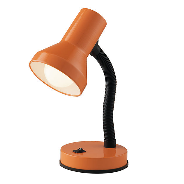 "Lampada da lettura LDT flessibile in metallo arancione