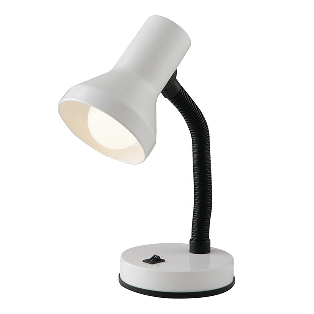 "Lampada da lettura LDT flessibile in metallo bianco