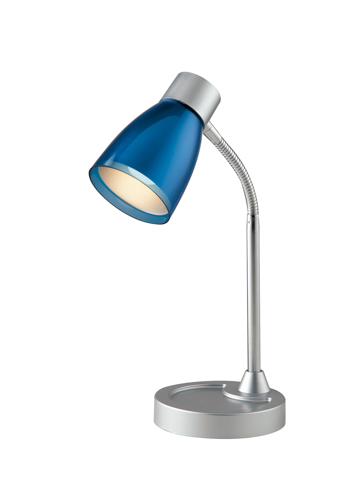 "Lampada da lettura ARKIMEDE blu in con diffusore orientabile in metallo"