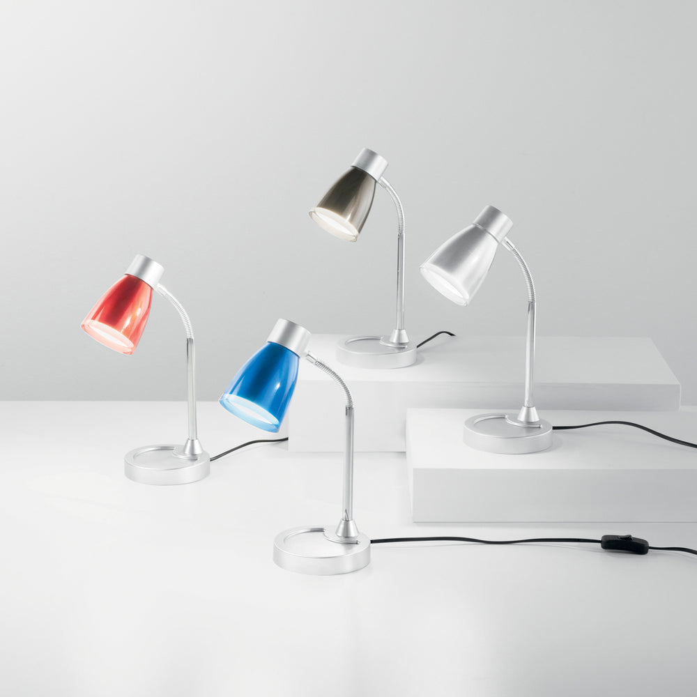 LAMPADA DA TAVOLO ARKIMEDE ORIENTABILE NERA 1XE14 13,5X36CM