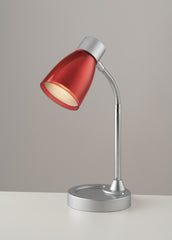 LAMPADA DA TAVOLO ARKIMEDE ORIENTABILE ROSSO 1XE14 13,5X36CM