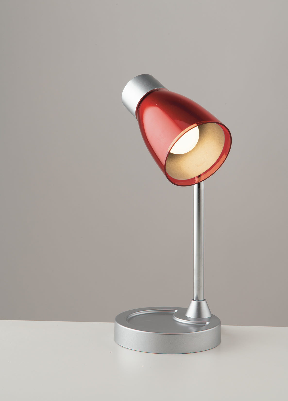 LAMPADA DA TAVOLO ARKIMEDE ORIENTABILE ROSSO 1XE14 13,5X36CM