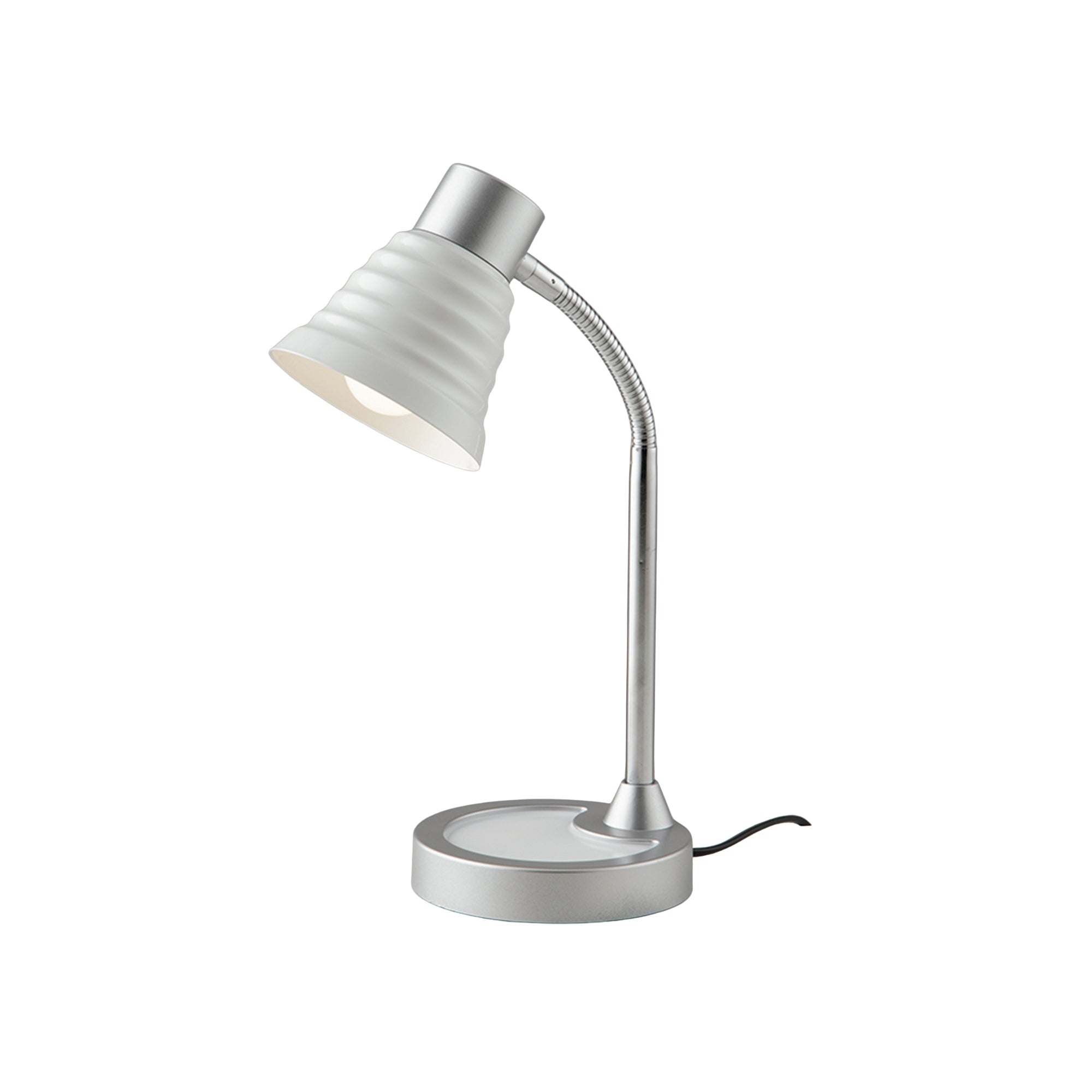 "Lampada da lettura LEONARDO con diffusore bianco in fibre di plastica"