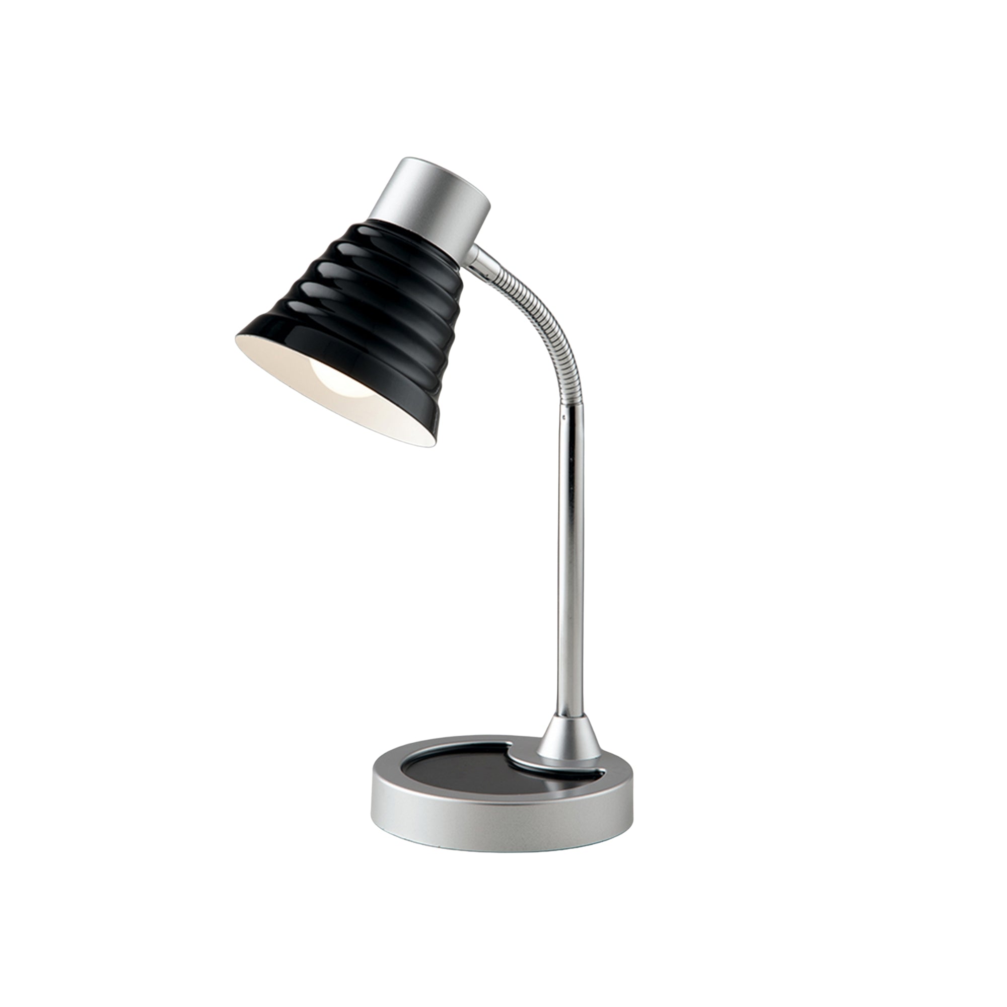 "Lampada da lettura LEONARDO con diffusore nero in fibre di plastica"