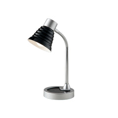 "Lampada da lettura LEONARDO con diffusore nero in fibre di plastica"