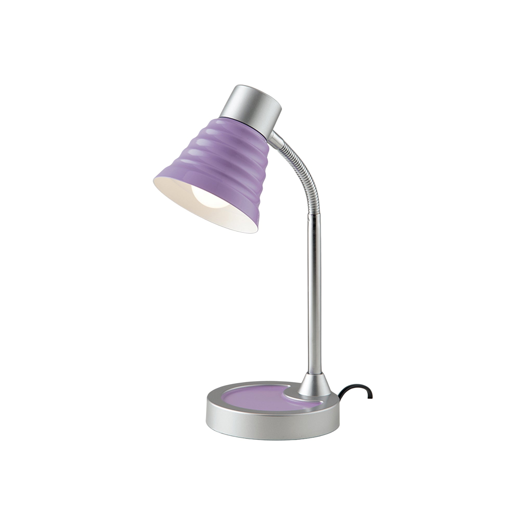 "Lampada da lettura LEONARDO con diffusore viola in fibre di plastica"