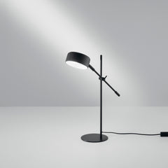 LAMPADA DA TAVOLO EIFFEL IN METALLO NERO CON PUNTO LUCE ORIENTABILE 1XE14 59,5X42X42CM