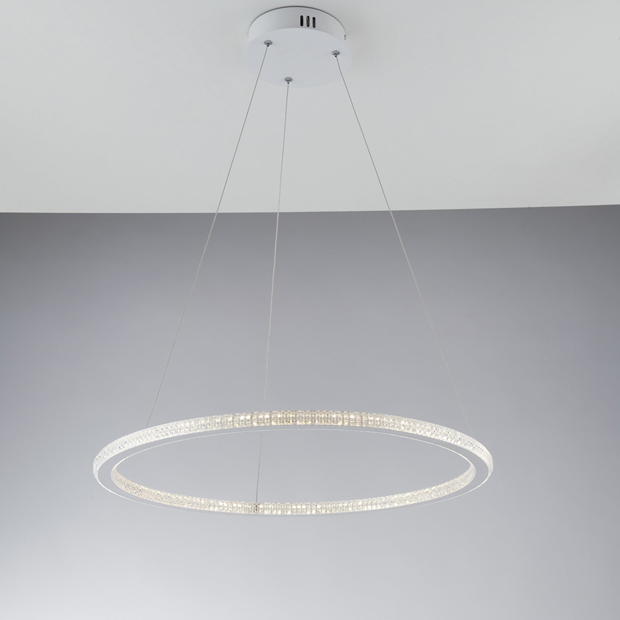 SOSPENSIONE LED BRYANT BIANCA 45W 5800LM 4000K 60X2X150CM