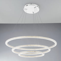 SOSPENSIONE LED BRYANT BIANCA 100W 11900LM 4000K 80X60X150CM