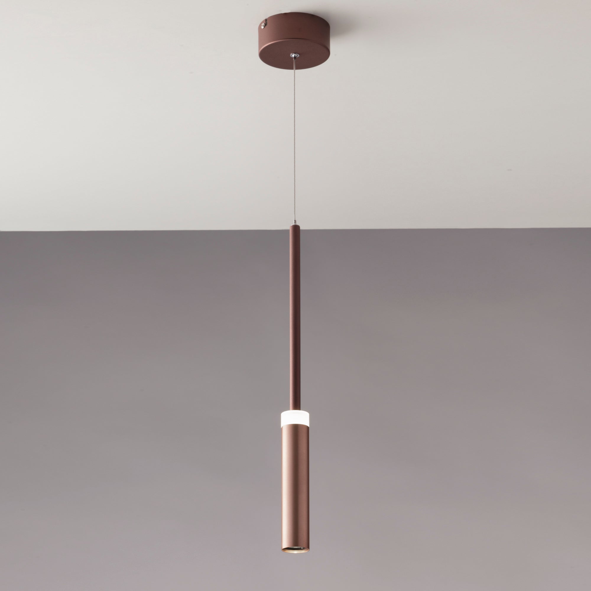 SOSPENSIONE LED CANDLE BRONZO 7W 720LM 4000K 140X4X50CM