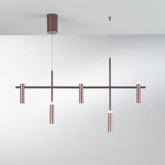 SOSPENSIONE LED CANDLE BRONZO 35W 3600LM 4000K 120X19,1X125CM