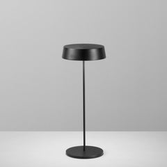 LAMPADA DA TAVOLO RICARICABILE LED COCKTAIL NERA 2,2W 192LM 3000K DIMM. IP54 29,5X12X12CM