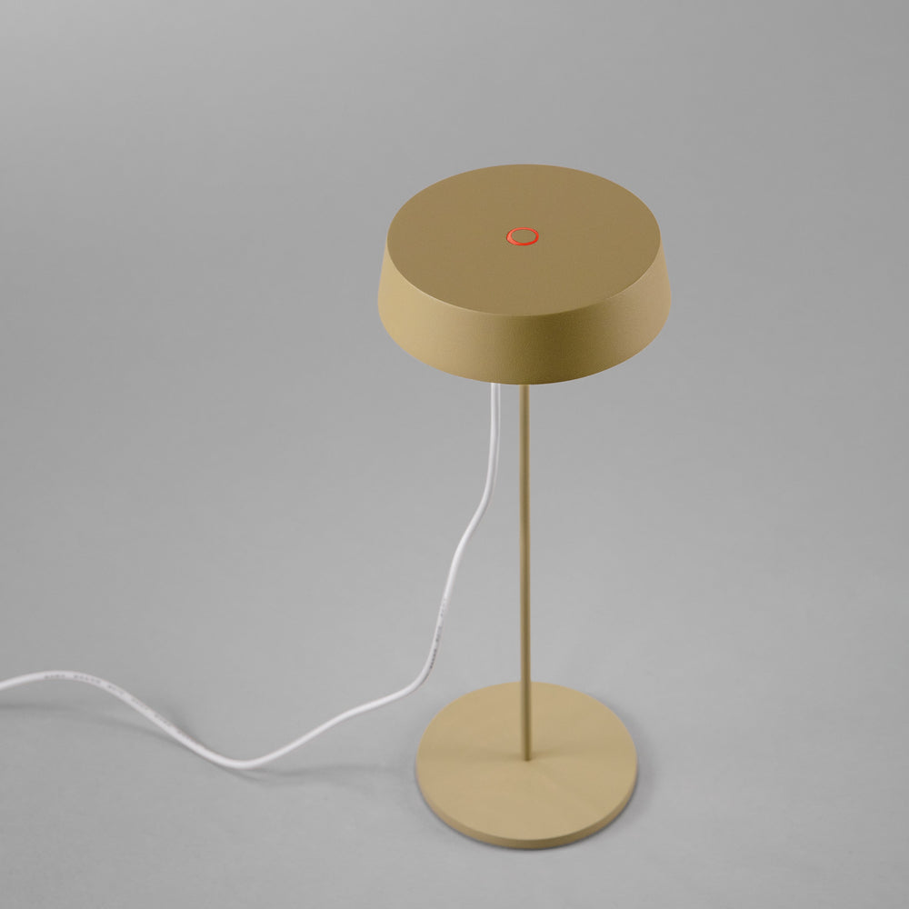 LAMPADA DA TAVOLO RICARICABILE LED COCKTAIL ORO 2,2W 192LM 3000K DIMM. IP54 29,5X12X12CM