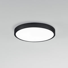 PLAFONIERA LED DOMO NERA TONDA 24W 2700LM 4000K IP44 24X2,4CM