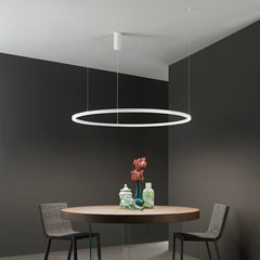SOSPENSIONE LED HOOP BIANCA 60W 9000LM CCT 120X120X150CM