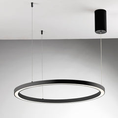 SOSPENSIONE LED HOOP NERA 40W 6000LM CCT 80X80X150CM