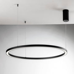 SOSPENSIONE LED HOOP NERA 60W 9000LM CCT 120X120X150CM
