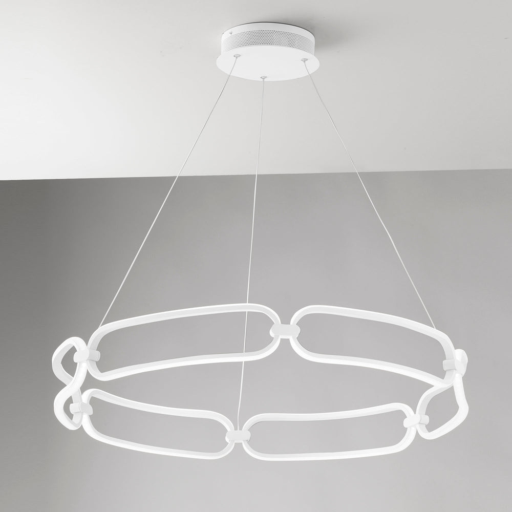 SOSPENSIONE LED INFINITY BIANCA 49W 4400LM 4000K 58X10X120CM