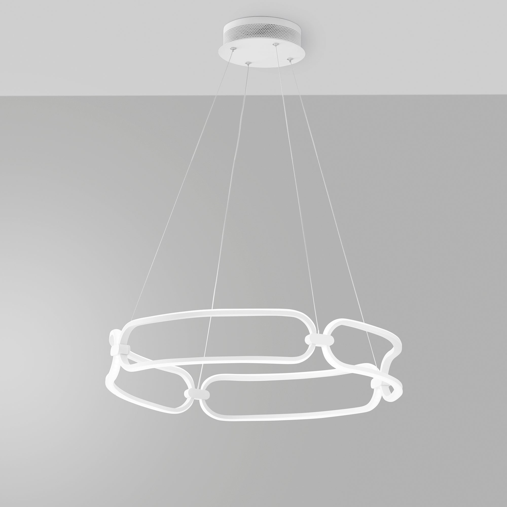 SOSPENSIONE LED INFINITY BIANCA 61,5W 5530LM 4000K 78X10X120CM