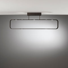 PLAFONIERA LED MOKA MARRONE 35W 2940LM 4000K 80X16X26CM