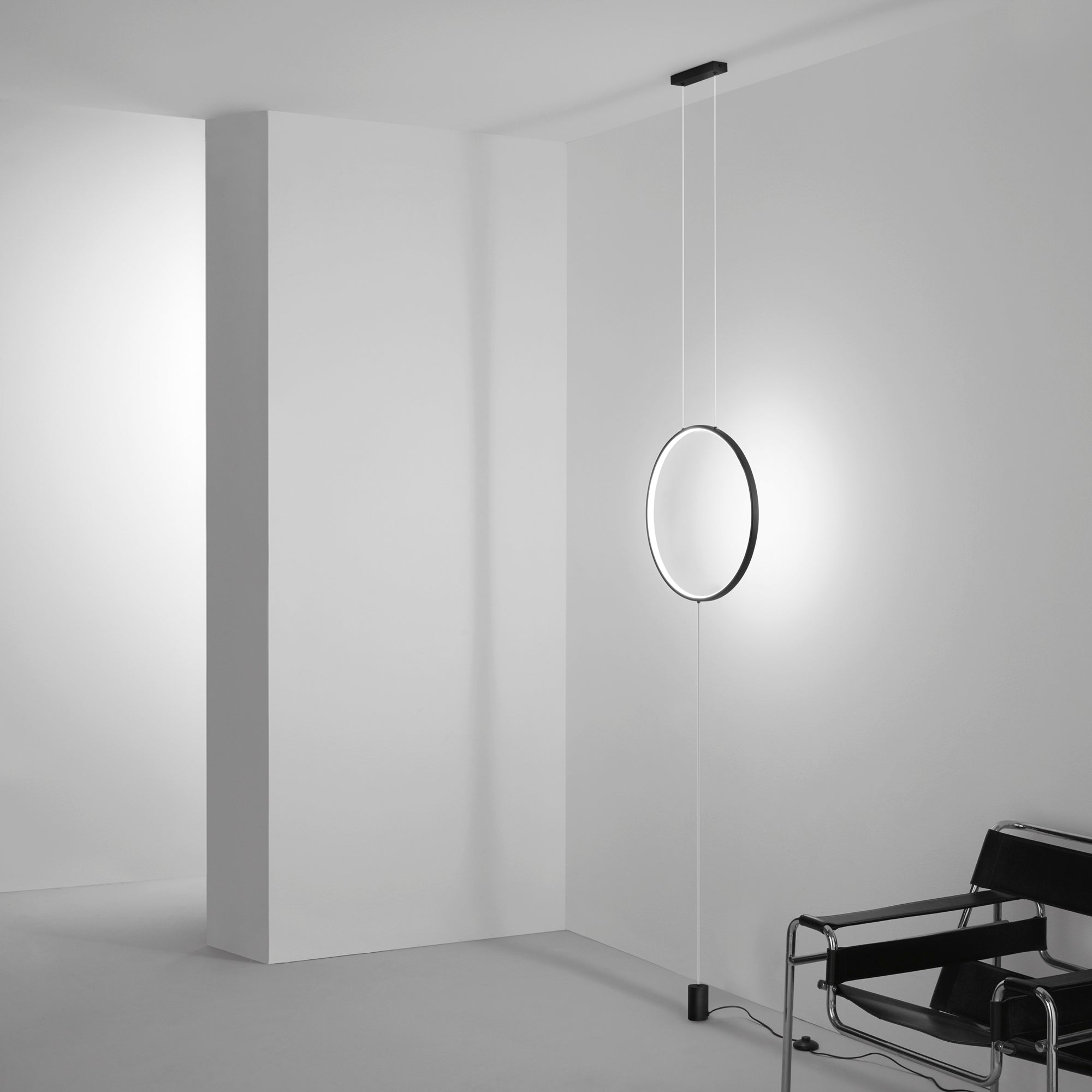 PIANTANA LED PORTAL NERA 20W 2400LM CCT 50X50X400CM