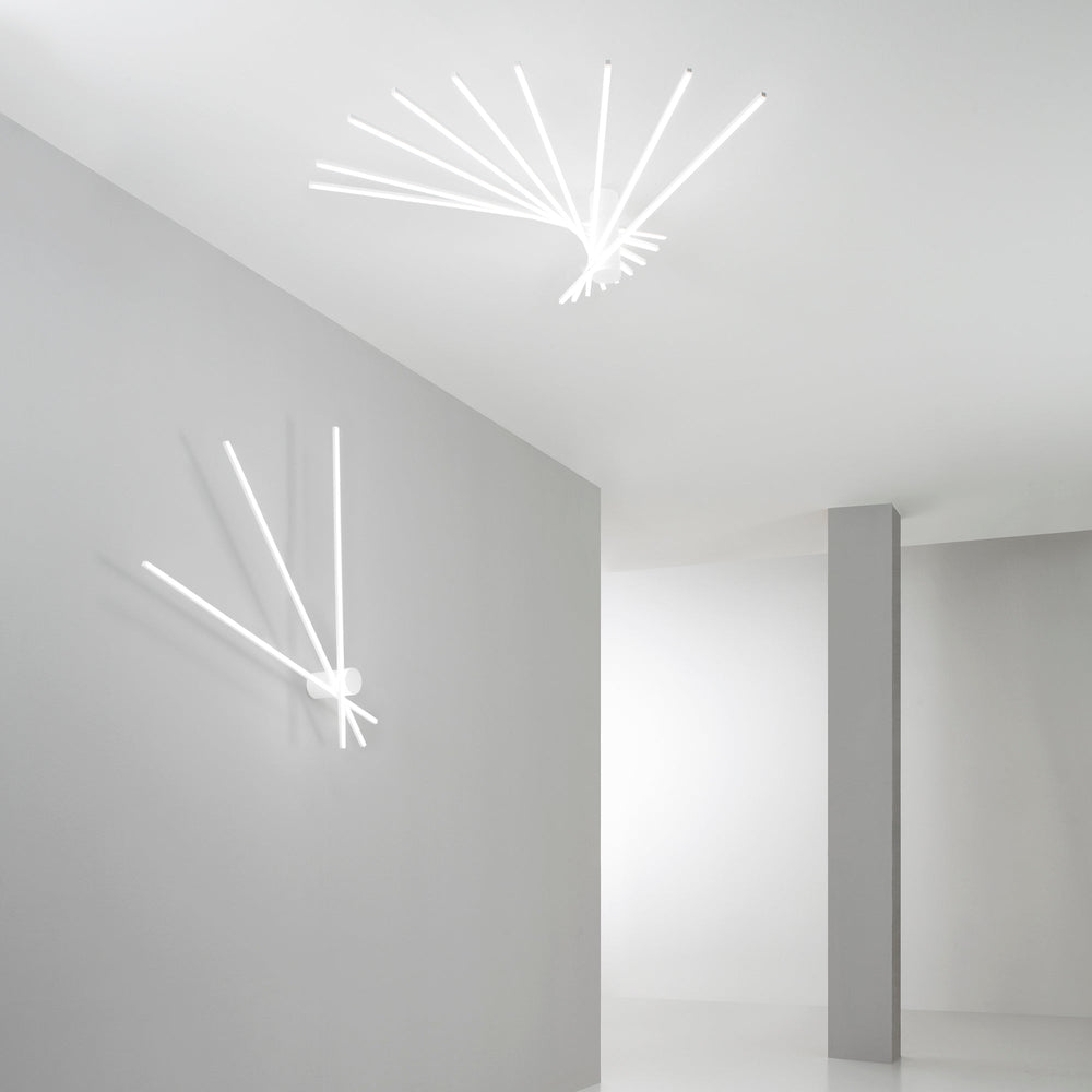 PLAFONIERA LED SHANGHAI BIANCA 66W 9450LM 3000K 120X100X25CM