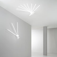 PLAFONIERA LED SHANGHAI BIANCA 66W 9450LM 3000K 120X100X25CM
