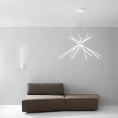 SOSPENSIONE LED SHANGHAI BIANCA 56W 6560LM 4000K 113X51,5X160CM
