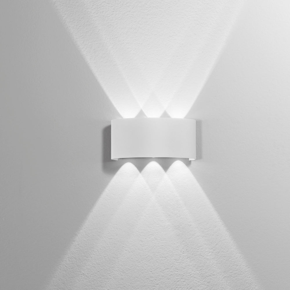APPLIQUE BIEMISSIONE LED BEETLE BIANCA 6W 600LM CCT IP54 17X8X4CM