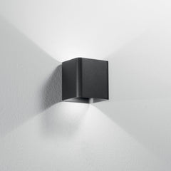 APPLIQUE BIEMISSIONE LED BIOME NERA 2X3,5W 840LM CCT IP54 11X11X9,5CM