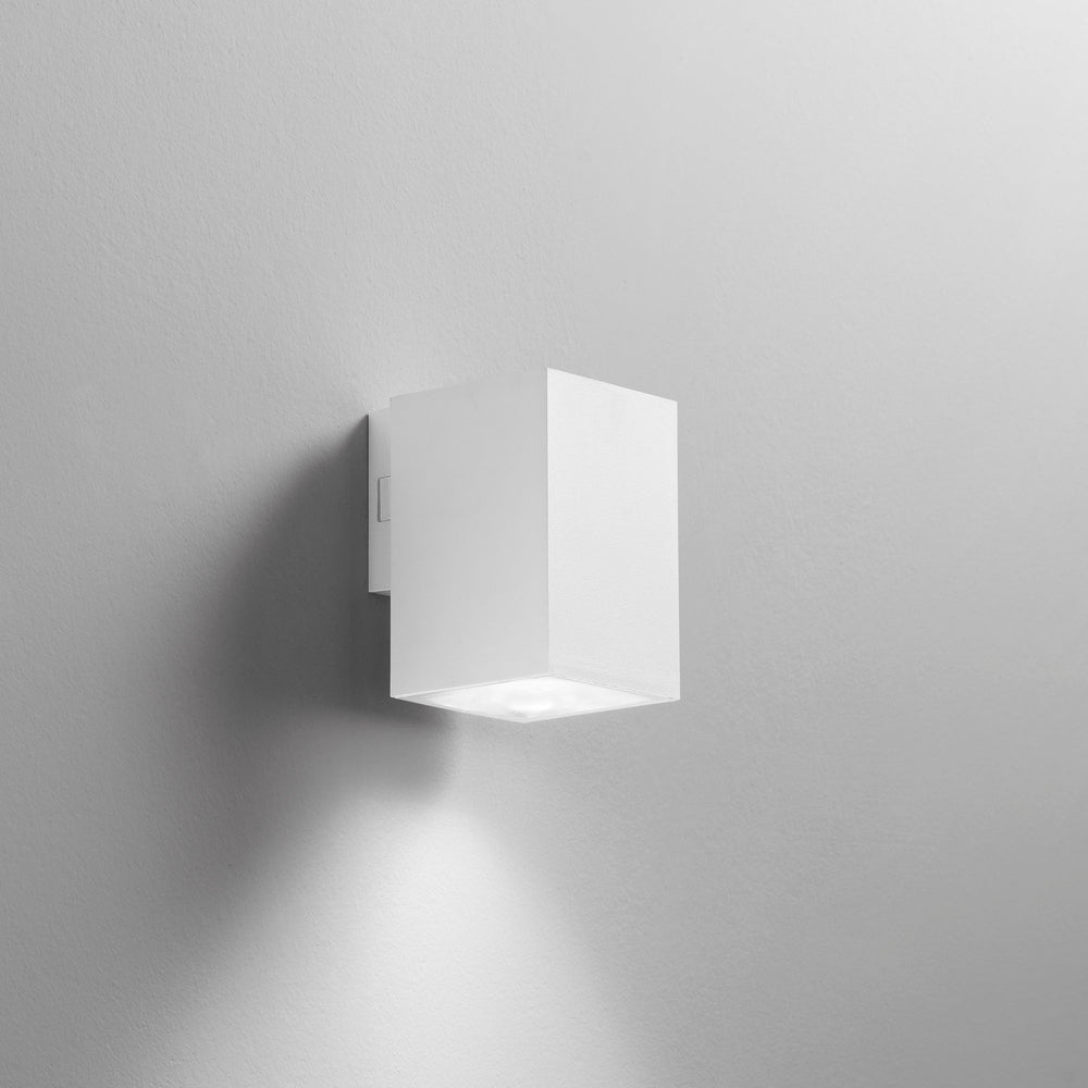 APPLIQUE LED POLO BIANCA QUADRATA 8W 980LM CCT IP65 7,8X9,9X11,6CM