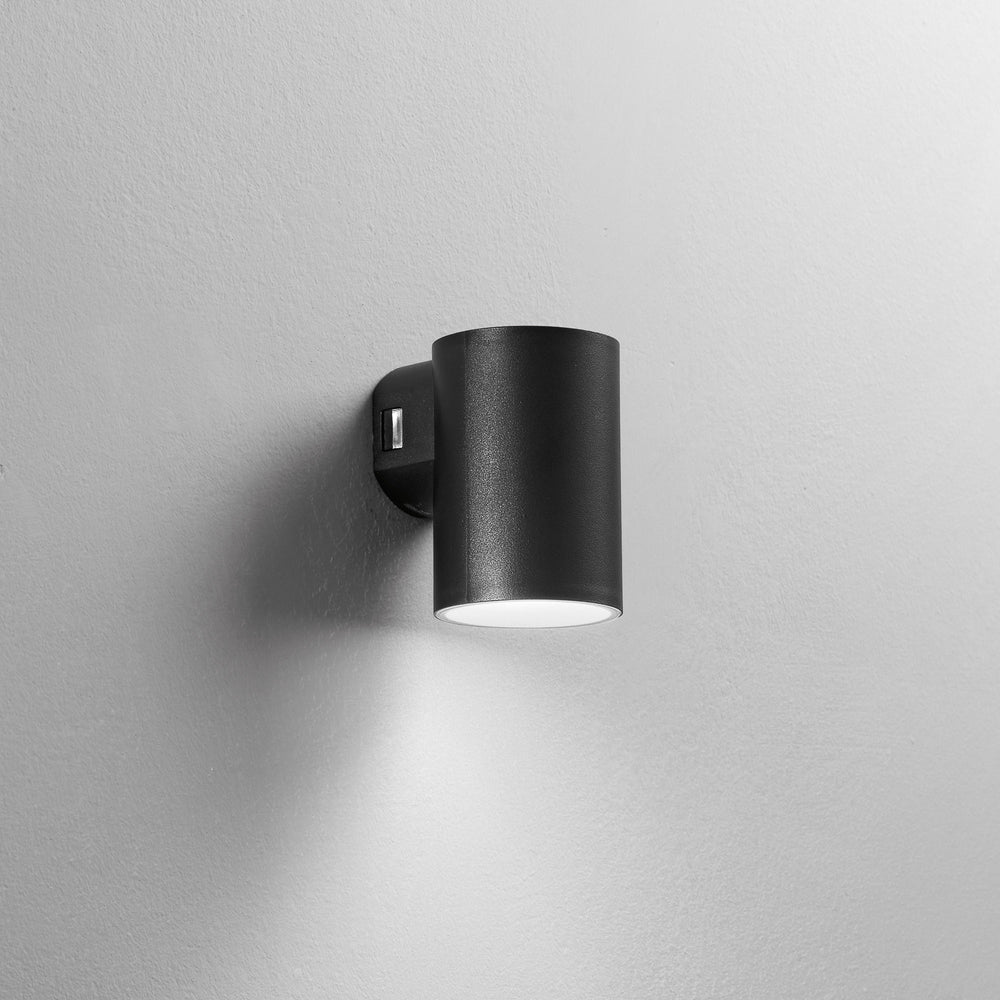 APPLIQUE LED POLO NERA TONDA 8W 980LM CCT IP65 7,8X9,9X11,5CM