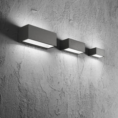 APPLIQUE BIEMISSIONE LED TWIN ANTRACITE 12W 1500LM CCT IP54 6,5X8,9X14CM