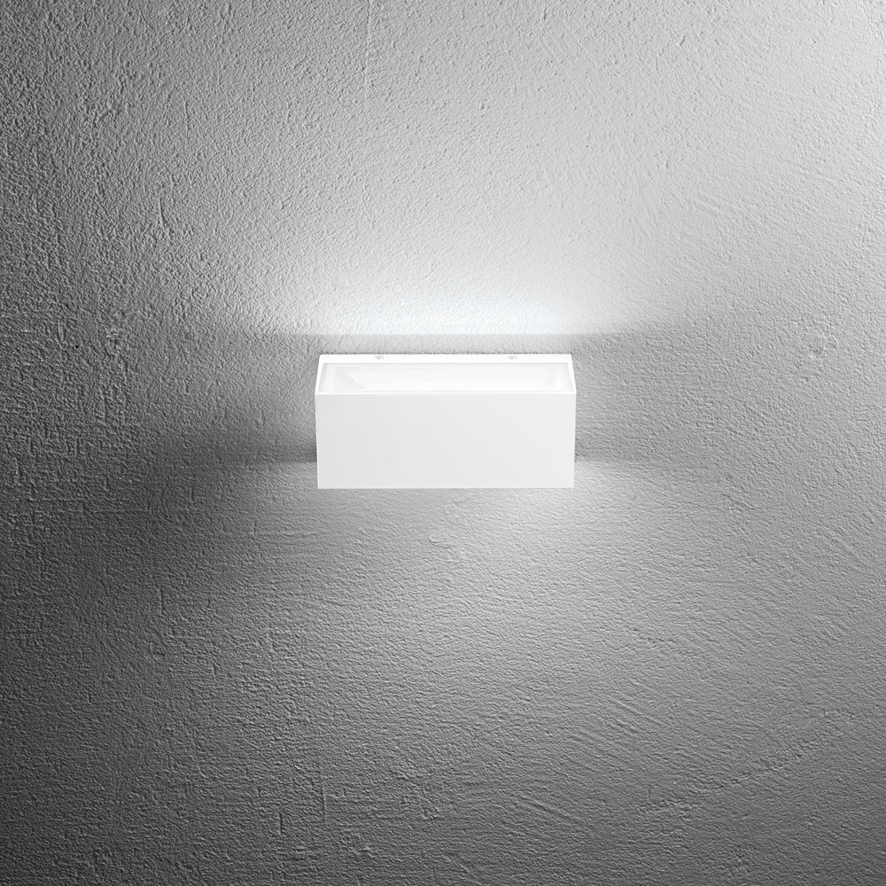 APPLIQUE BIEMISSIONE LED TWIN BIANCA 12W 1500LM CCT IP54 6,5X8,9X14CM