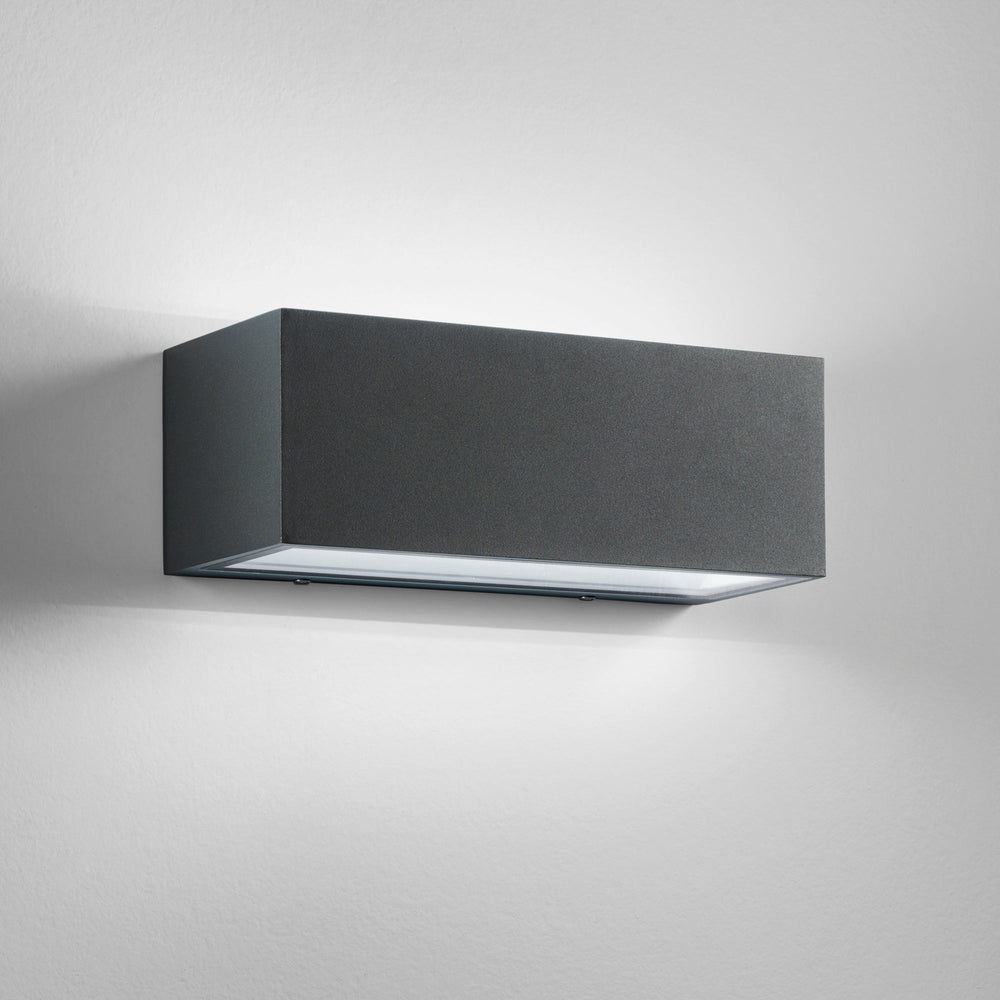 APPLIQUE BIEMISSIONE LED TWIN ANTRACITE 35W 4260LM CCT IP54 30X10,8X12CM