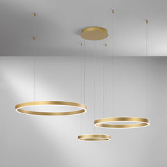 SOSPENSIONE LED AKROBAT ORO 120W 19800LM CCT 120X150CM