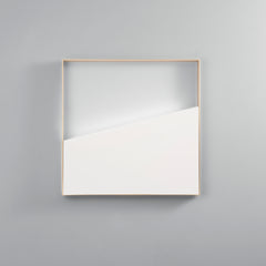 PLAFONIERA LED ALBA QUADRATA BIANCA E ORO 10W 1200LM CCT 40X40X3,5CM