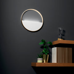 PLAFONIERA LED ALBA CIRCOLARE BIANCA E ORO 6W 900LM CCT 35X35X3,5CM