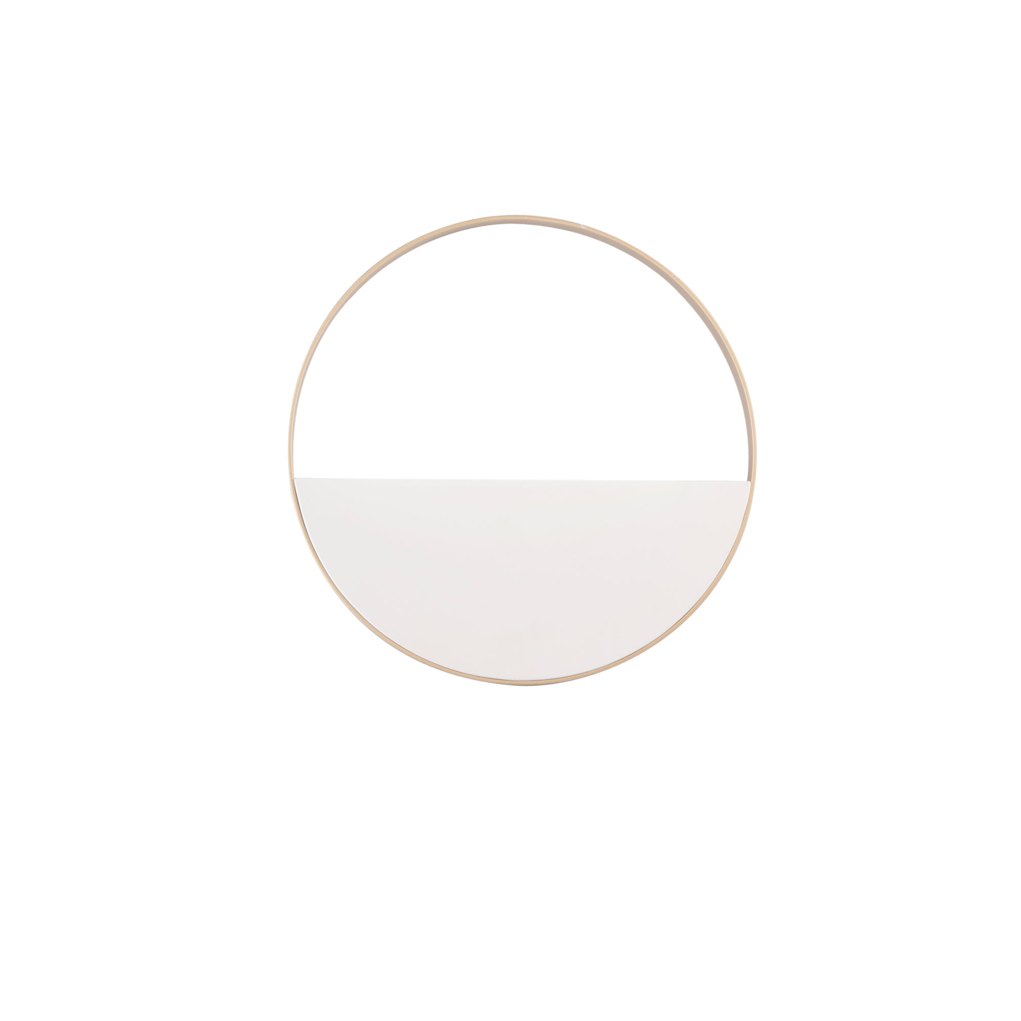 PLAFONIERA LED ALBA CIRCOLARE BIANCA E ORO 6W 900LM CCT 35X35X3,5CM