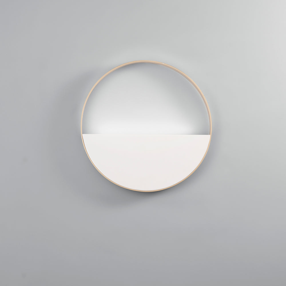 PLAFONIERA LED ALBA CIRCOLARE BIANCA E ORO 6W 900LM CCT 35X35X3,5CM