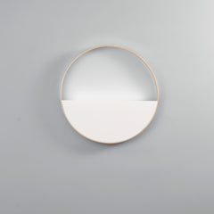 PLAFONIERA LED ALBA CIRCOLARE BIANCA E ORO 6W 900LM CCT 35X35X3,5CM
