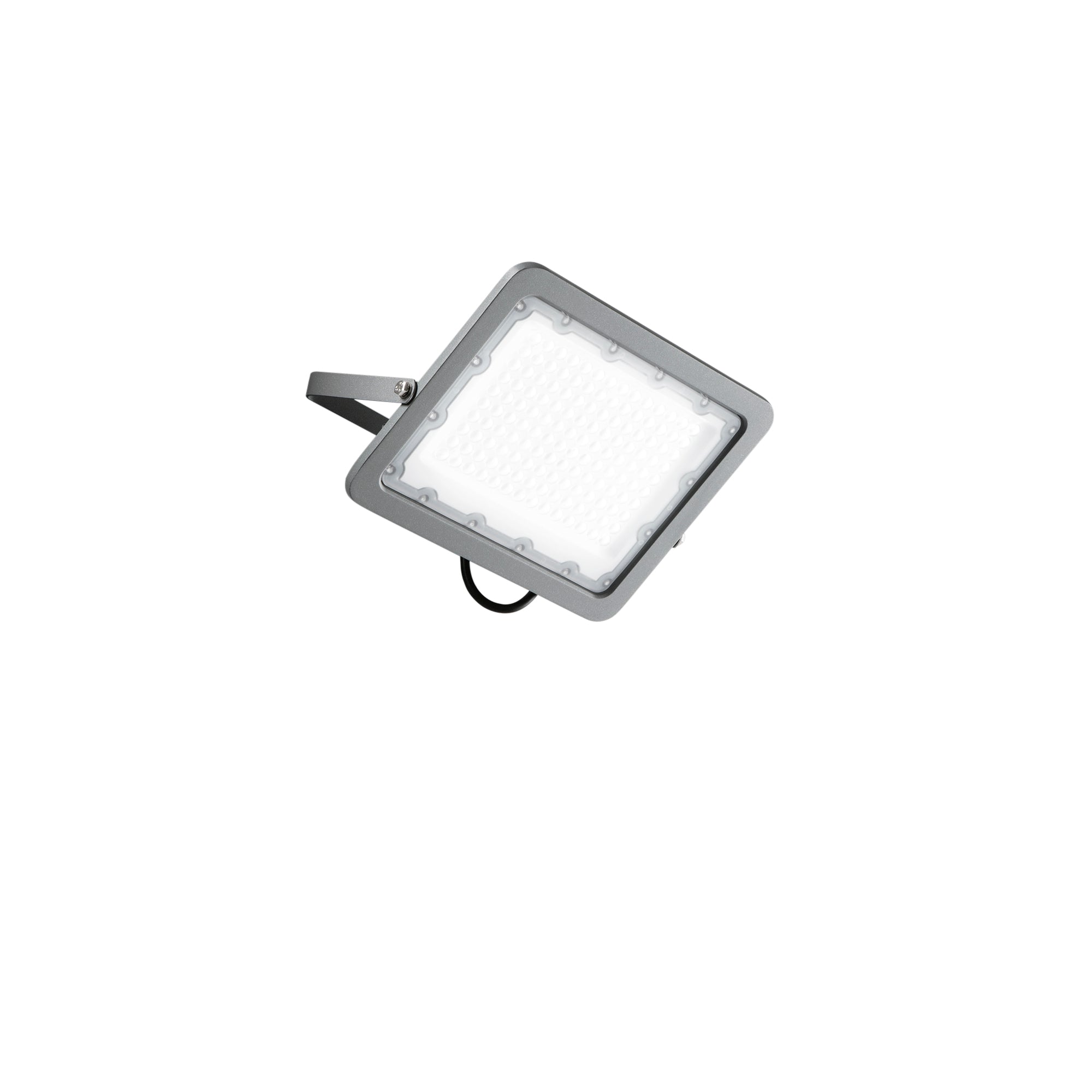 "Proiettore LED ATHOS in alluminio argento 100W luce naturale IP65"