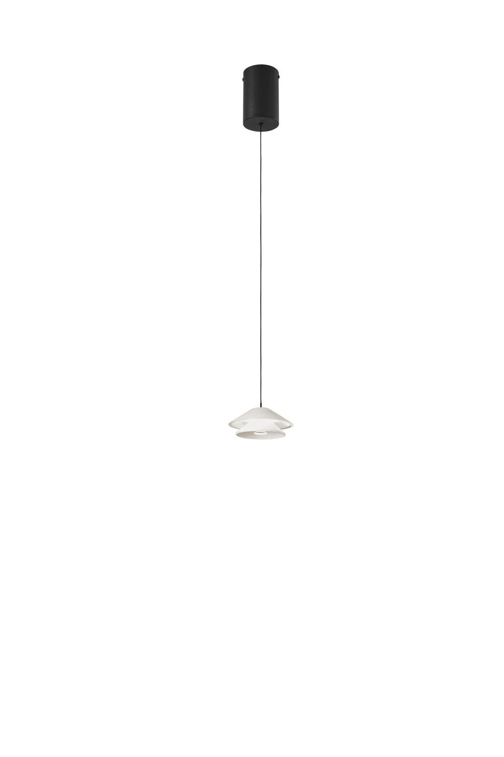 SOSPENSIONE LED ATREO BIANCO IN METALLO E ALLUMINIO 5W 3000K D13X200CM