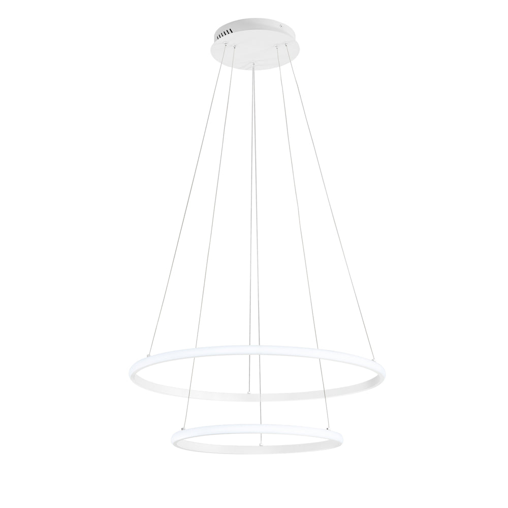 SOSPENSIONE LED AXIS BIANCA 31W 2635LM CCT+RGB DYGITAL CON TELECOMANDO 60/40X150CM
