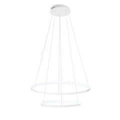 SOSPENSIONE LED AXIS BIANCA 31W 2635LM CCT+RGB DYGITAL CON TELECOMANDO 60/40X150CM