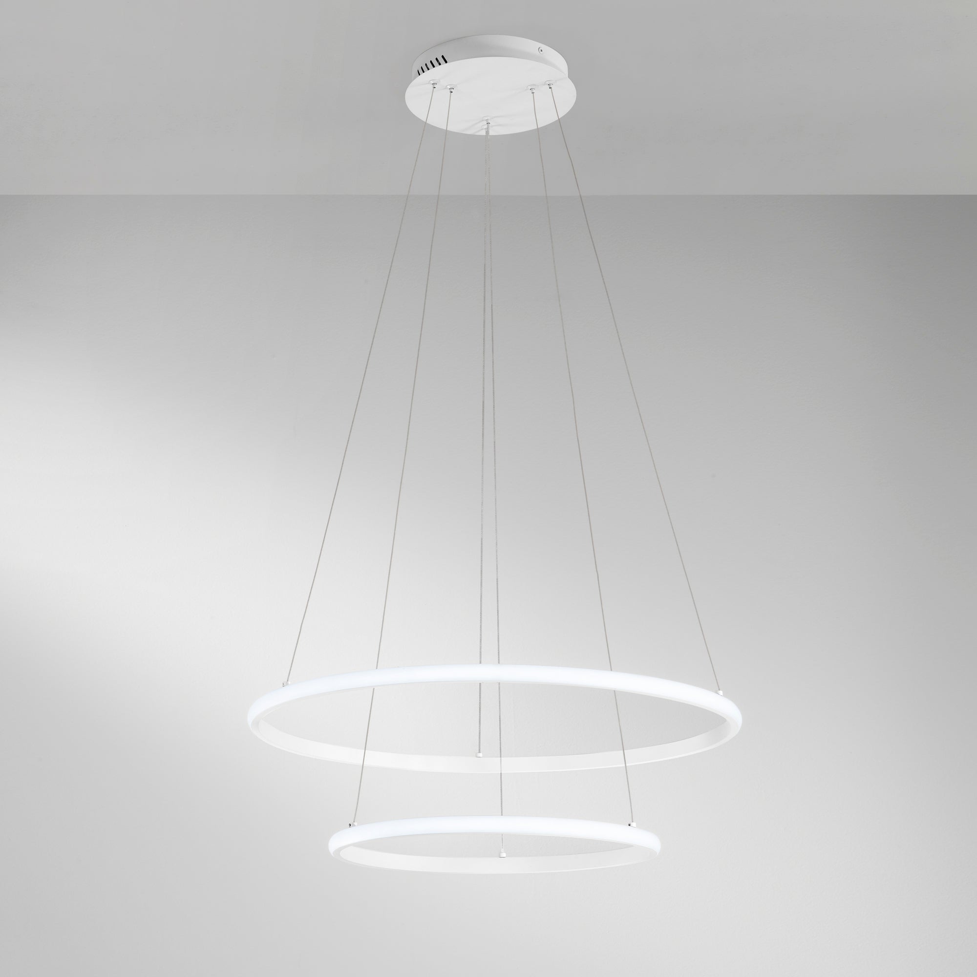 SOSPENSIONE LED AXIS BIANCA 31W 2635LM CCT+RGB DYGITAL CON TELECOMANDO 60/40X150CM