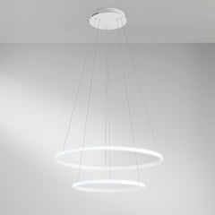 SOSPENSIONE LED AXIS BIANCA 31W 2635LM CCT+RGB DYGITAL CON TELECOMANDO 60/40X150CM