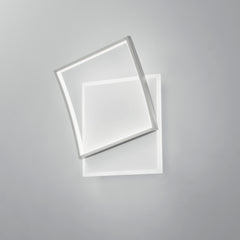 PLAFONIERA LED AYRTON QUADRATA NICKEL 42W 5200LM CCT 37X10X42CM