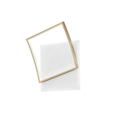 PLAFONIERA LED AYRTON QUADRATA ORO 42W 5200LM CCT 37X10X42CM